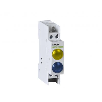 Ex9PD2yb 230V AC/DC Lampka sygnalizacyjna 230V AC/DC 1 żółta 1 niebieska LED 102508 NOARK (102508)